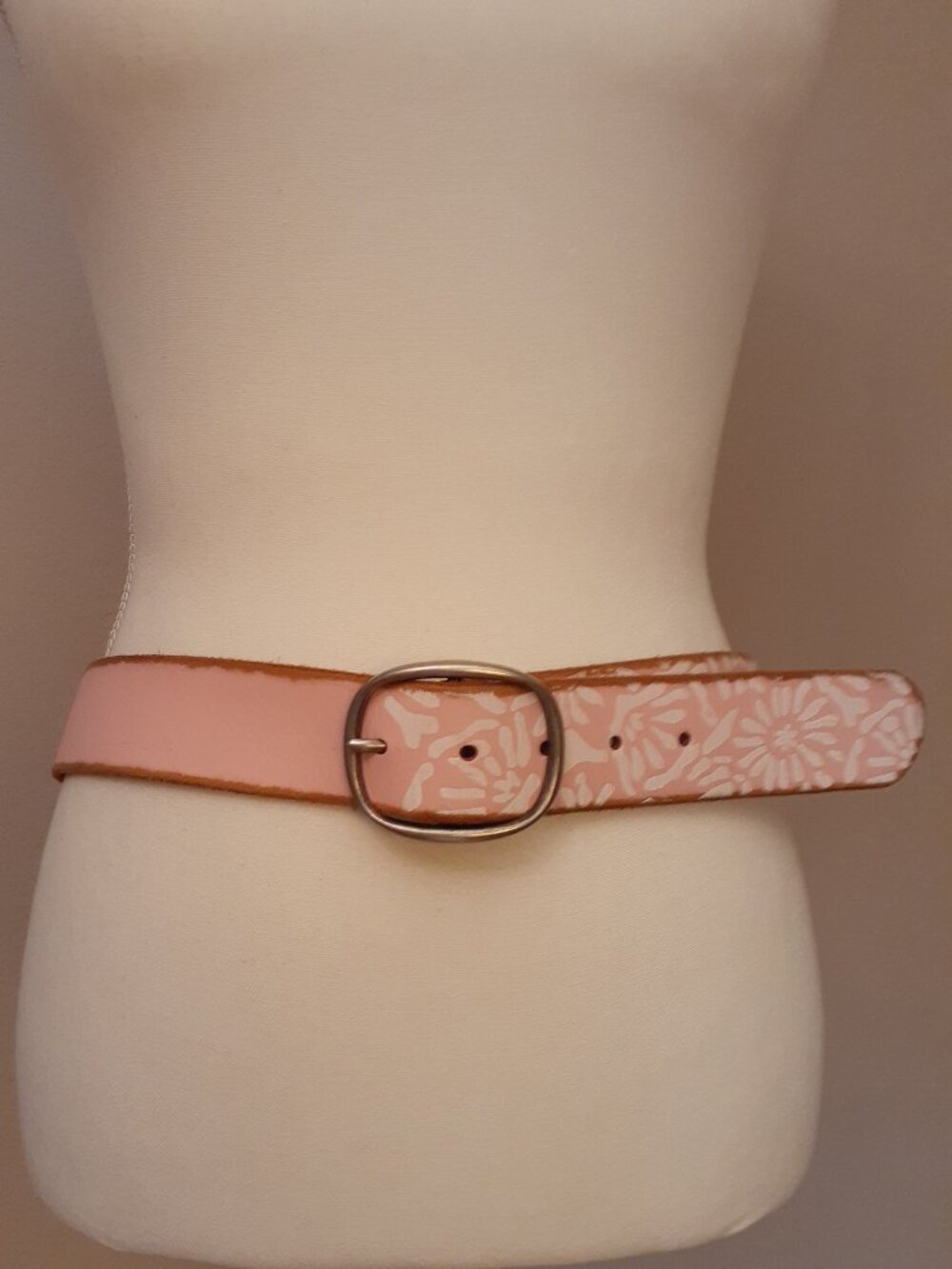 Armani Exchange Tooled Leather Belt